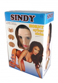3D LOVE DOLL SINDY - realistyczna lalka z wibracjami + komponenty z cyberskóry