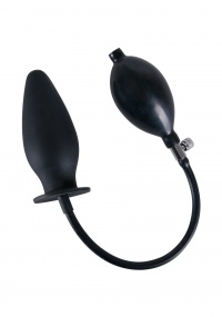 TRUE BLACK INFLATABLE ANAL PLUG - plug analny - pompowany