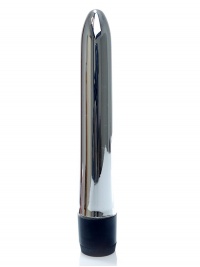 CLASSIC VIBE SILVER - srebrny klasyczny, twardy wibrator 