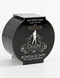 FETISH FANTASY BONDAGE TAPE BLACK - taśma do krępowania