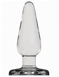GLASS PLUG AND PLAY NO2 - elegancki, transparentny korek analny 