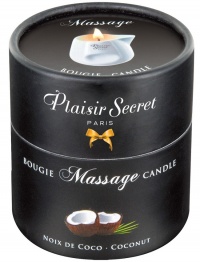 PLAISIR SECRET MASSAGE CANDLE COCONUT - erotyczna świeca do masażu